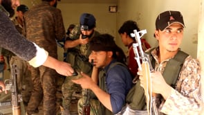 استعدادات مقاتلي جيش التحرير لإقتحام مواقع قوات النظام في منطقة الفاملي هاوس غرب مدينة حلب