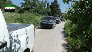 قصف مواقع قوات الأسد في تل خنزير في محافظة إدلب بقذائف الهاون من قبل جيش التحرير