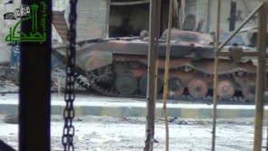 تدمير عربة بي ام بي في حي القدم في مدينة دمشق