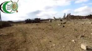 تدمير دبابة T55 في قرية رسم الخوالد في محافظة القنيطرة