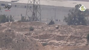 استهداف دبابة T72 بصاروخ فاغوت من قبل الفوج الأول في حي الشيخ سعيد في مدينة حلب