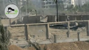 تدمير دبابة T72 من قبل لواء  فجر الإسلام في مدينة المليحة في محافظة ريف دمشق