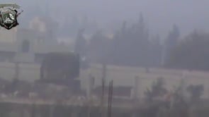 استهداف مواقع قوات الأسد بصاروخ كونكورس في قرية الغنطو في محافظة حمص