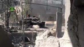 تدمير دبابة T72 في حي القابون في مدينة دمشق