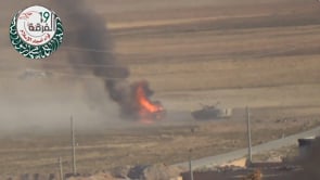 انفجار عربة بي ام بي في محافظة حماة