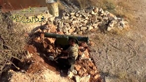 استهداف دبابة بصاروخ السهم الأحمر في محافظة درعا