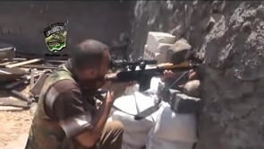 برومو عمليات استهداف كتائب المعتصم بالله لمواقع النظام في تلبيسة في ريف حمص الشمالي