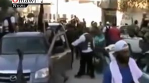 استعدادات مقاتلي كتيبة سهام الحق قبل بدء اقتحام حاجز القبان في منطقة سراقب