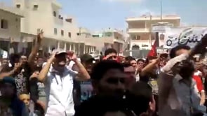 مظاهرة في مدينة بنش في ريف إدلب في جمعة "حرب التحرير الشعبية"
