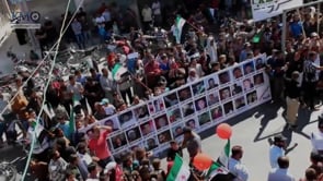 مظاهرة في بلدة كفرومة في ريف إدلب في جمعة "الحرية للمعتقلين"