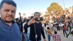 مظاهرة في مدينة إدلب