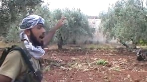 تدريبات عناصر كتيبة عمر المختار على الاقتحام في سهل الغاب في ريف حماة