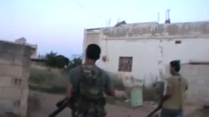 انتشار عناصر كتيبة عمر المختار على الجبهة الغربية لبلدة كفر نبودة في ريف حماة