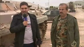 لقاء مع العميد أحمد الفج قائد ألوية المعتصم بالله للحديث عن العمليات العسكرية التي يقوم بها الجيش الحر ضد قوات النظام