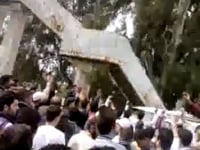 مظاهرة في مدينة بانياس في ريف طرطوس في جمعة "الكرامة"