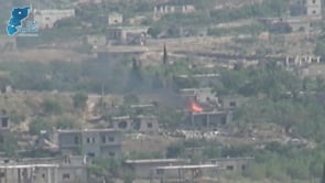 اللحظات الأولى لاستهداف طيران الاحتلال الروسي بلدتي الفطيرة والموزرة بعدة غارات جوية