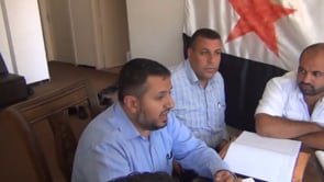 لجنة الامتحانات مع السيد يحيى مكتبي عضو الائتلاف الوطني - مجلس محافظة درعا