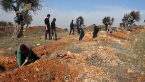 مشاركة وزير الداخلية في حكومة الانقاذ أحمد لطوف في أعمال التحصين والتدشيم في ريف إدلب لمساندة الثوار