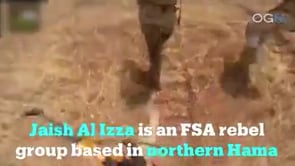 الصحفي بلال عبد الكريم يجري لقاء مع الرائد جميل صالح قائد جيش العزة للحديث عن الإجراءات العسكرية لجيش العزة