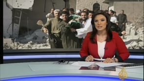 لقاء تلفزيوني مع صهيب العلي للحديث عن قصف قوات النظام لمنطقة الرستن في ريف حمص