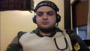 لقاء تلفزيوني مع النقيب إسلام علوش الناطق باسم لواء الإسلام للحديث عن الأوضاع الميدانية والعسكرية في محيط إدارة المركبات في حرستا