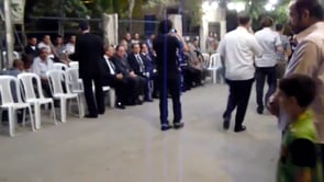 سفراء بعض الدول الأجنبية في عزاء غياث مطر في مدينة داريا في ريف دمشق