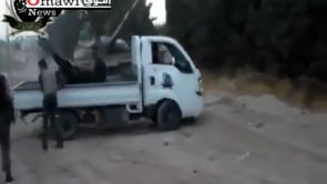 استهداف قوات النظام في تلبيسة بواسطة رشاش 14 من قبل كتائب الفاروق ضمن معركة فك الحصار عن مدينة حمص