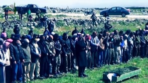 تشييع قائد جبهة أنصار الإسلام أبو بلال الجولاني ونائبه أبو قاسم بكر في محافظة القنيطرة