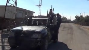 استعداد كتيبة الفاروق بقيادة الملازم أول عبدالحميد قدور لاستقبال الأخضر الإبراهيمي في قرية اللجاة في درعا