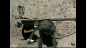 استهداف مقرات النظام في كتيبة الهندسة في منطقة الرستن في ريف حمص من قبل لواء رجال الله