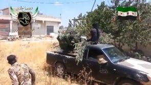 استهداف قوات النظام برشاش 14.5 من قبل فرقة صلاح الدين في تل أم حوران ضمن معركة الإمام النووي الكبرى