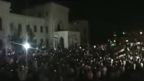 مظاهرة مسائية في ساحة العاصي في مدينة حماة