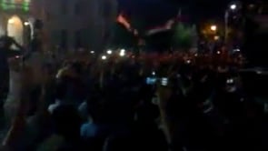 مظاهرة مسائية في ساحة العاصي في مدينة حماة