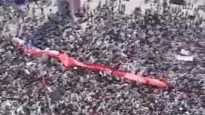 مظاهرة في ساحة العاصي في مدينة حماة في جمعة "سقوط الشرعية"