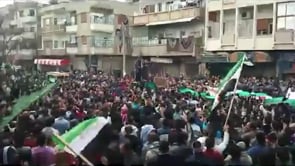 مظاهرة في حي الخالدية في مدينة حمص في جمعة "معتقلي الثورة"