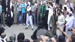 مظاهرة وعراضة حمصية في منطقة حمص القديمة في مدينة حمص