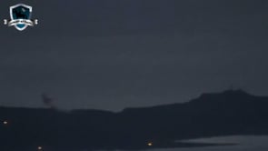 آثار استهداف قرية رأس البسيط في ريف اللاذقية بقذائف الهاون من قبل كتيبة أبو القعقاع