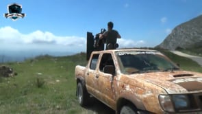 استهداف قوات النظام برشاش 14 وقذائف الهاون في محيط قمة تشالما في ريف اللاذقية من قبل كتيبة أبو القعقاع