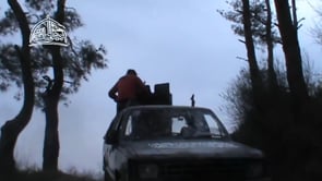 استهداف مقرات النظام برشاش 14 في مرصد 45 في ريف اللاذقية من قبل جيش المجاهدين