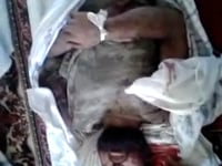 جثمان طارق كافي أحد عناصر كتيبة المصطفى في ريف اللاذقية