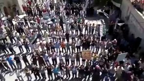 مظاهرة في مدينة قارة في ريف دمشق في جمعة "أطفال الحولة مشاعل النصر"