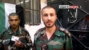 إجراء عملية تبادل أسرى بتواجد الملازم اول ابراهيم ايوب قائد كتيبة الحمزة في مدينة الرستن في محافظة حمص