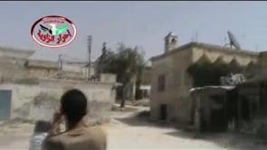 التصدي للطيران الحربي من قبل لواء أحرار الزاوية في الرامي في محافظة إدلب