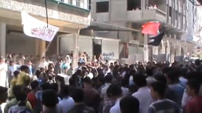 مظاهرة في مدينة دوما في ريف دمشق في جمعة "توحيد كتائب الجيش الحر"