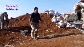 استهداف  قوات النظام بصاروخ تاو من قبل جيش العزة في اللطامنة في محافظة حماة