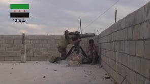 استهداف سيارة لقوات النظام بصاروخ تاو من قبل الفرقة 13 في جبل الأربعين في محافظة إدلب