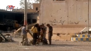 استهداف قوات النظام من قبل لواء صقور الفرات في حي الرصافة في مدينة دير الزور