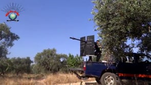 جانب من المعارك الدائرة بين جبهة ثوار سراقب وقوات النظام على طريق المسطومة - إدلب