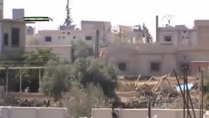 استهداف قوات النظام بعبوة ناسفة من قبل لواء شباب السنة في مدينة بصرى الشام في محافظة درعا