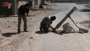 استهداف مقرات النظام من قبل لواء صقور الفرات في حي الرصافة في مدينة دير الزور